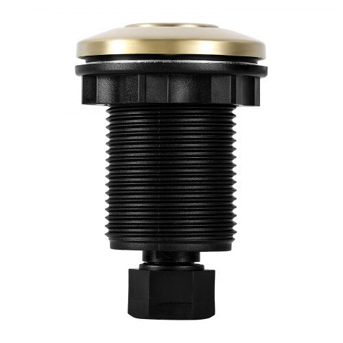 Garbage Disposal Air Switch Kit, 2.5" Sink Top Air Switch for Food Waste Disposal, Brushed Gold Stainless Steel ON/OFF Air Button for Waste Disposer - Suitable for Stainless Steel Countertops - Galactic capuchin