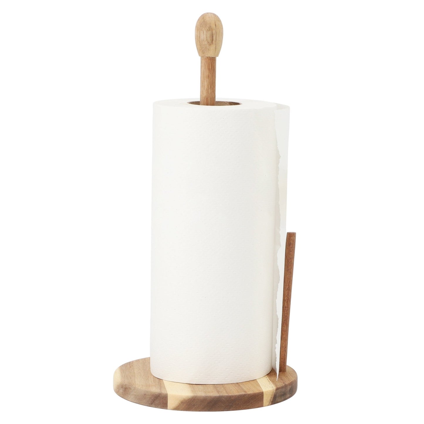 MegaChef 14 inch Acacia Wood Paper Towel Holder - Galactic capuchin