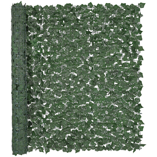 Ivy Privacy Fence, 59 x 98 in Artificial Green Wall Screen, Greenery Ivy Fence with Strengthened Joint, Faux Hedges Vine Leaf Decoration for Outdoor Garden, Yard, Balcony, Patio Decor - Galactic capuchin