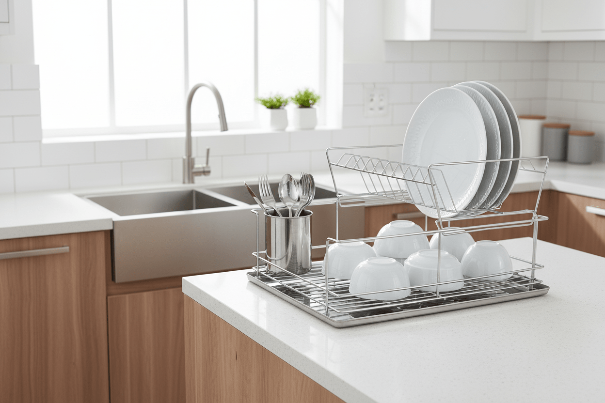 Better Chef 4 Piece 18.5" Dish Drying Rack Set - Galactic capuchin